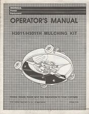 1991 HONDA MULCHING KIT H3011/H3011H OPERATOR'S MANUAL H/C 3808714 (139)