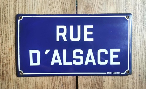 Plaque rue tôle - plaque,