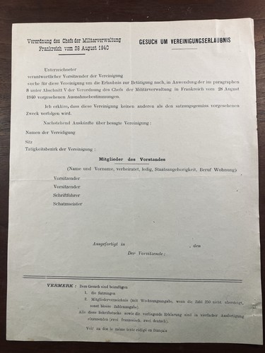Rare document occupation - rare,
