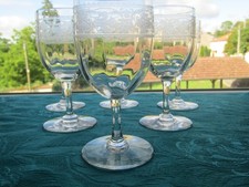 6 Verres a vin blanc en
