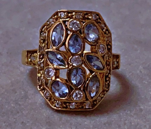 Ancienne bague vermeil argent