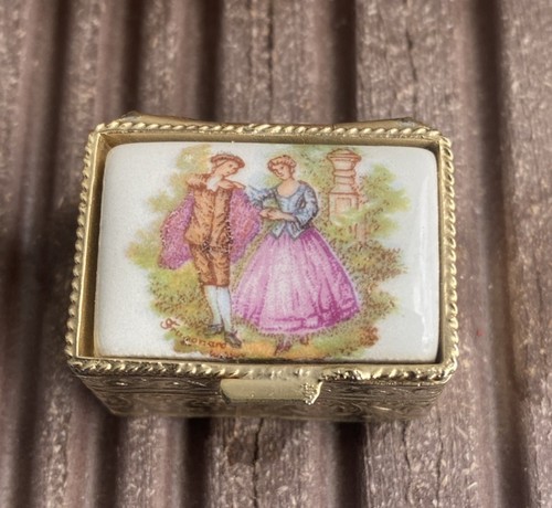 Pilulier vintage métal - ,