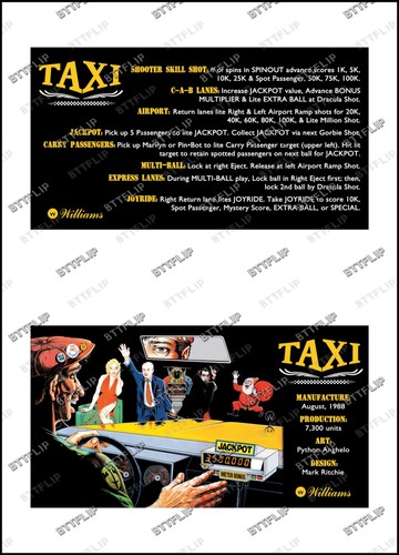 Williams taxi 1988 cartes - williams,