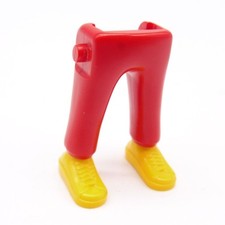 39991 Playmobil Paire de Jambes Rouge Baskets Jaunes