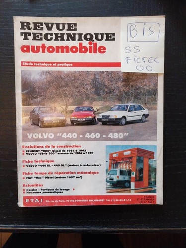 Revue technique volvo 440 460 - volvo,
