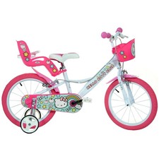Vélo Fille 16 Pouces 4 5 6 7 Ans Hello Kitty Roues Freins