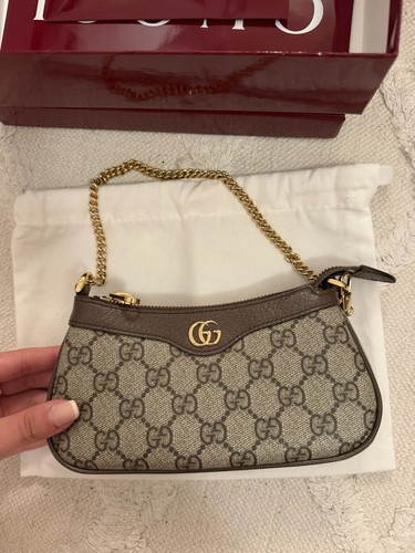 Gucci pochette toile cuir - pochette, toile/cuir