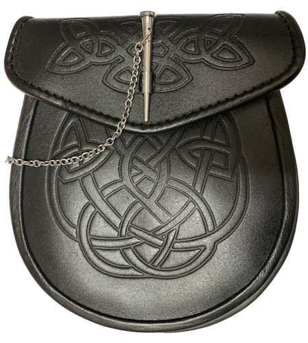 Pochette écossaise cuir - pochette,