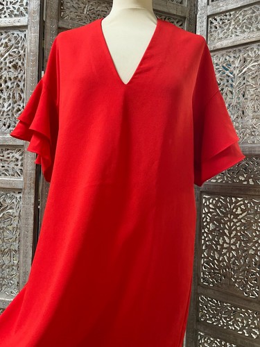Robe fluide rouge - m, coquelicot