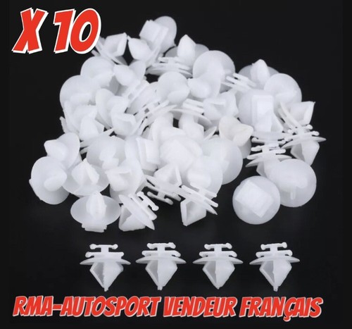 10x clips fixation garniture - 10x,