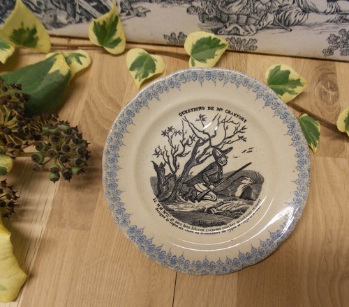 Ancienne assiette parlante - ancienne,