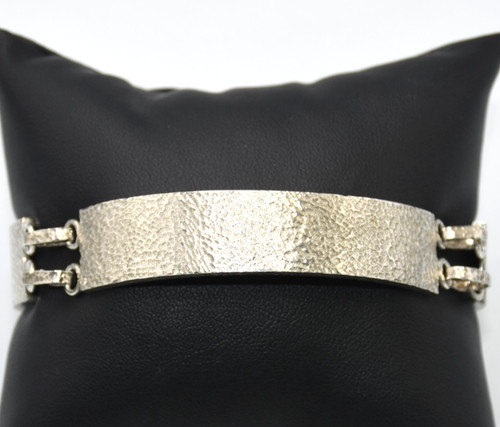 Bracelet semi rigide - semi-rigide, argent