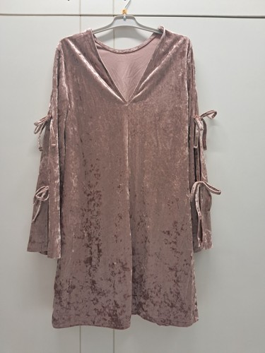 Robe velours rose - rose, poudré