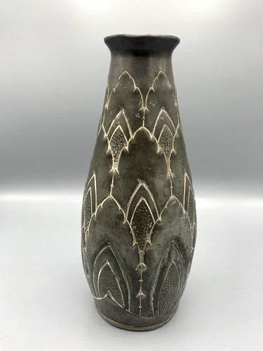 Vase art déco étain pur - vase,
