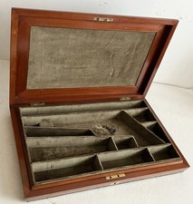 ANTIQUE CASE TAKES A COLT NAVY PERCUSSION REVOLVER GUN.