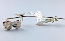 Fleur en argent 800 précieuse