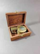 Boussole Compas vintage bronze