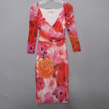 Vintage Fuzzi Jean Paul Gaultier Dress Small Floral Mesh Nylon Stretch Y2K Italy