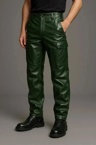 Pantalon cuir motard - en, de