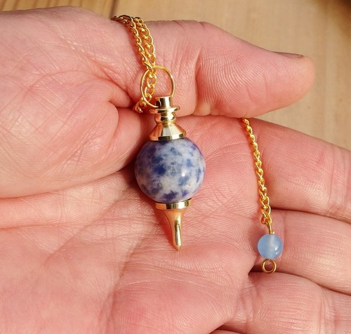 Pendule sphere sodalite - pendule,