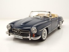 Mercedes 190 SL Cabriolet 1957 Bleu Foncé Modèle Réduit 1:18 Norev