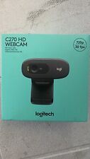 Logitech Webcam C270 HD 720p Black Web Cam New & Sealed