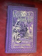 Jules Verne Hetzel Aventures du Capitaine Hatteras au Pôle Nord A L'obus Violet