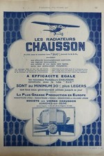 8/1928 PUB RADIATORS SLIPPER RADIATOR AVIATION AIRCRAFT ASNIERES ORIGINAL AD