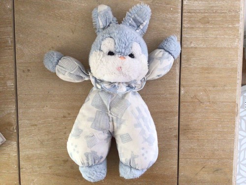 Doudou plat lapin - plat, vintage