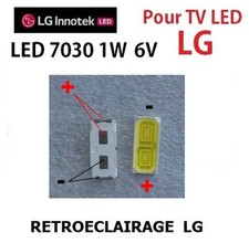 6 LG INNOTEK LED TV BACKLIGHT 7030 1W 6V 100-110LM BLANC