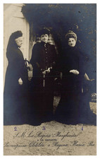 Princess Clotilde with her little sister Queen Maria Pia of Portugal and her bell
