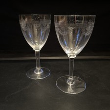 2 verres à Eau en Cristal de