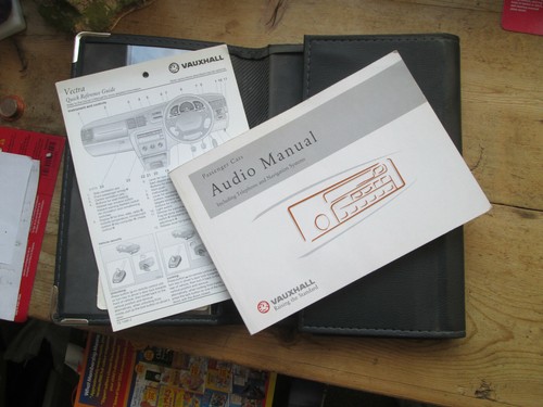 Vauxhall audio manual and - audio,