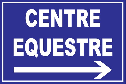 Panneau centre équestre - , a