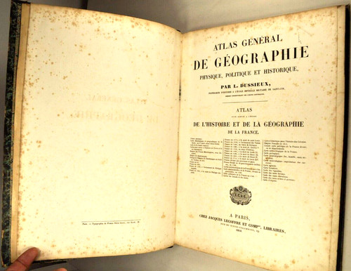 Dussieux atlas geographie - atlas,