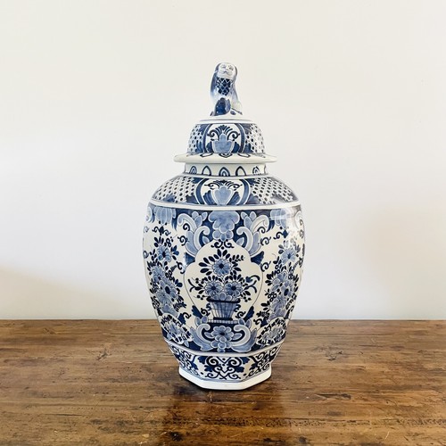 Magnifique vase couvert boch - vase,