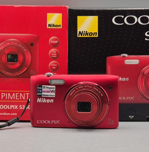 Nikon coolpix s3500 - s3500, red