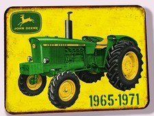 Plaque metal tracteur John