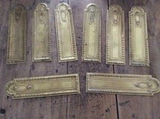 4  ancienne paire de plaque de