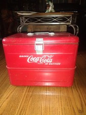 COCA COLA COOLER VINTAGE METAL COKE RARE