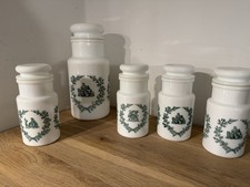 5 pots à épices Apothicaire