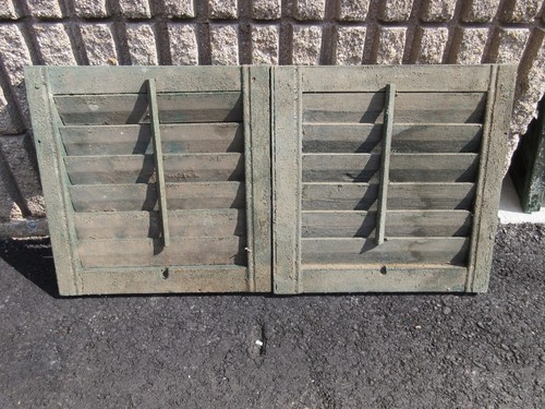Pair victorian era - victorian, louvered