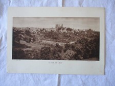 OLD CARDBOARD BOARD +- 1930 LE SITE DE LAON AISNE 02