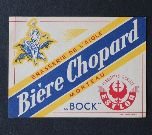 Old label chopard beer - label,
