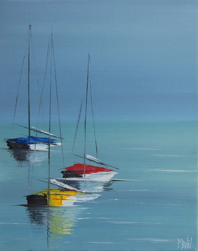 Voiliers 2507 huile - n°2507"+,