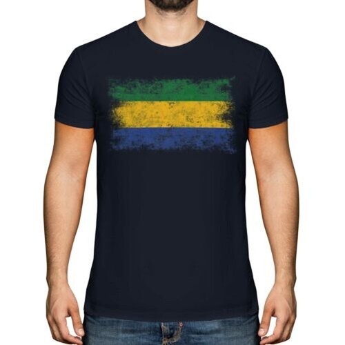 Gabon drapeau délavé hommes - gabon,