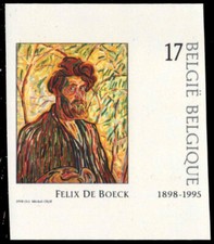 BELGIUM 1687i - "The Man with The Bear" by Felix de Boeck (pc14034)