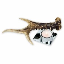 Bougeoir avec vrai bois de