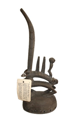 Masque cimier bambara avec - cimier,