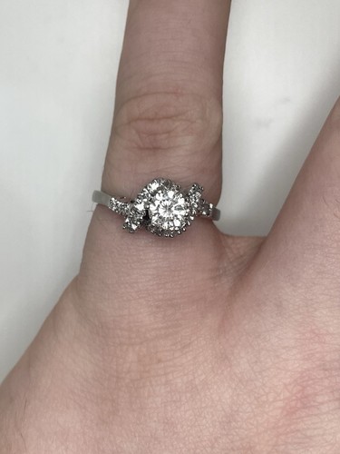 Bague solitaire diamants - bague,